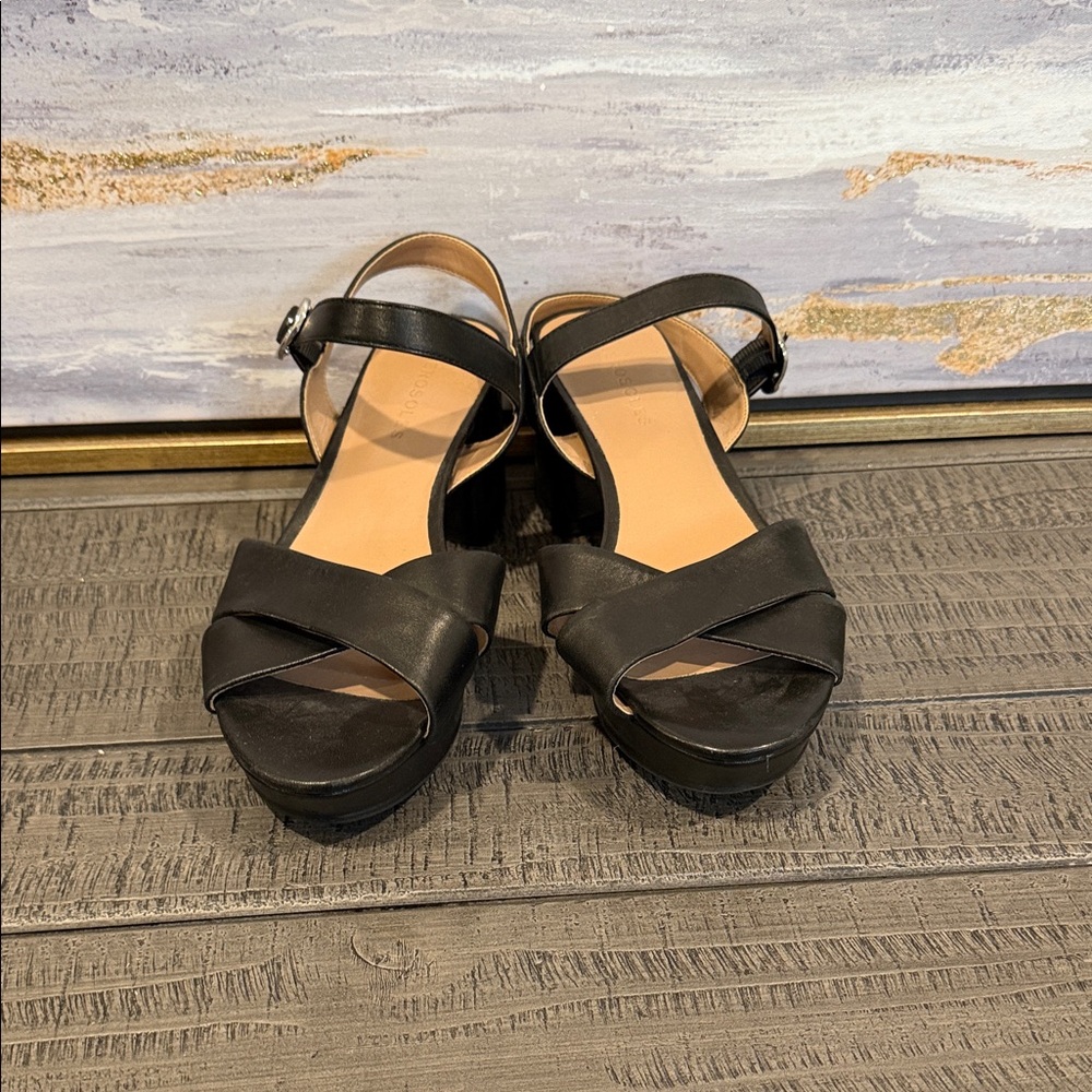 Cute open-toed black heels from AEROSOLES!